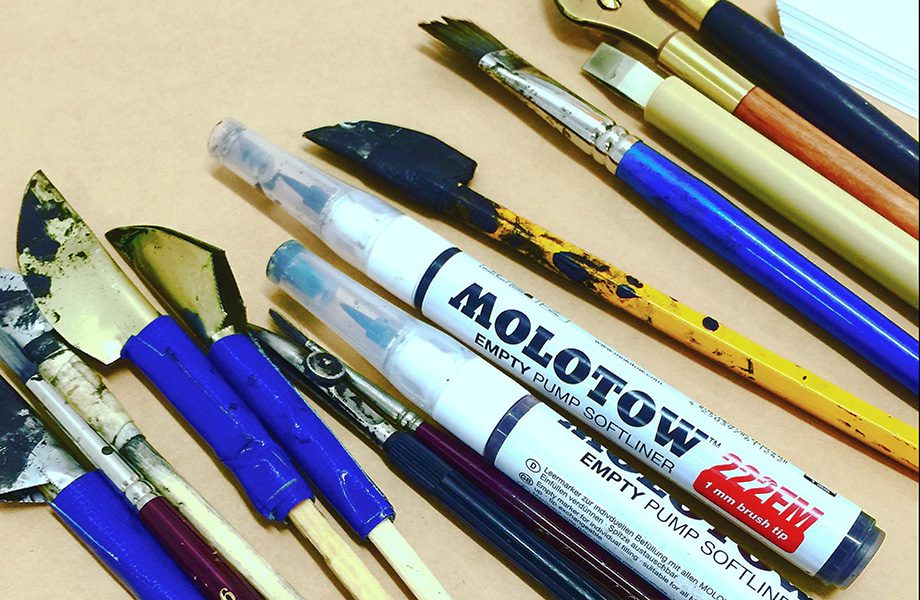 Shillington lettering workshop: Free to experiment.