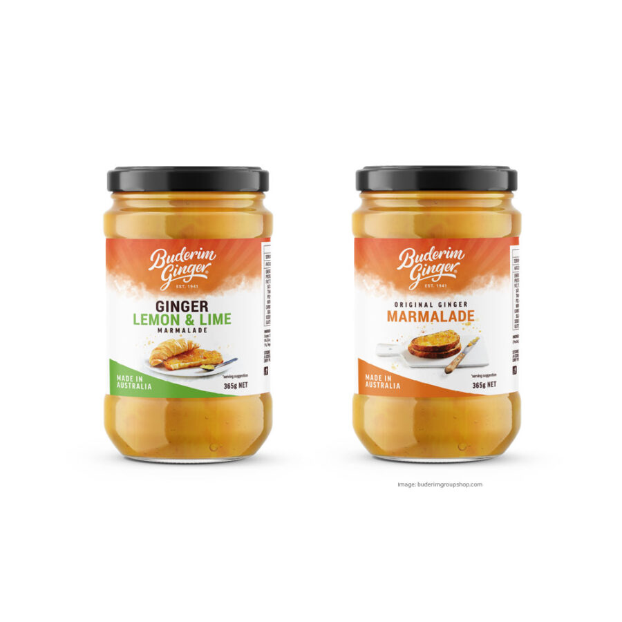 Buderim Ginger packaging