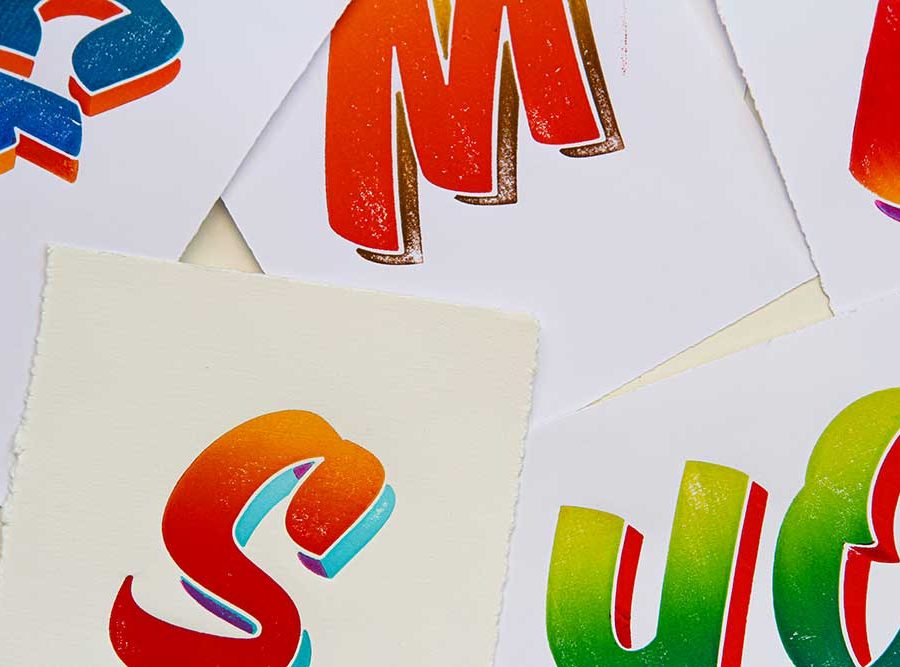 Cedric letterpress prints
