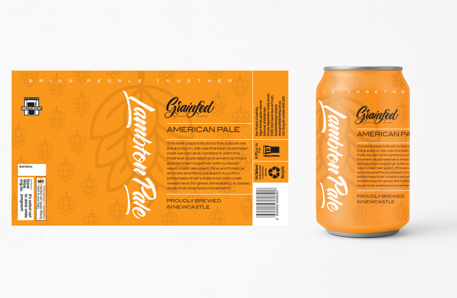 Can + Label Lambton Pale Can + Label Lambton Pale