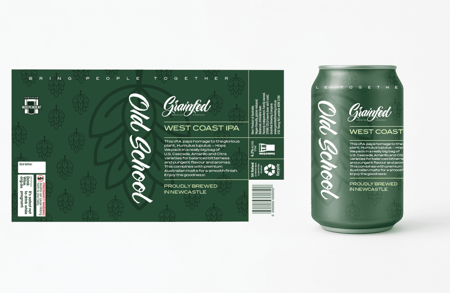 Can + Label Old School Can + Label Old School